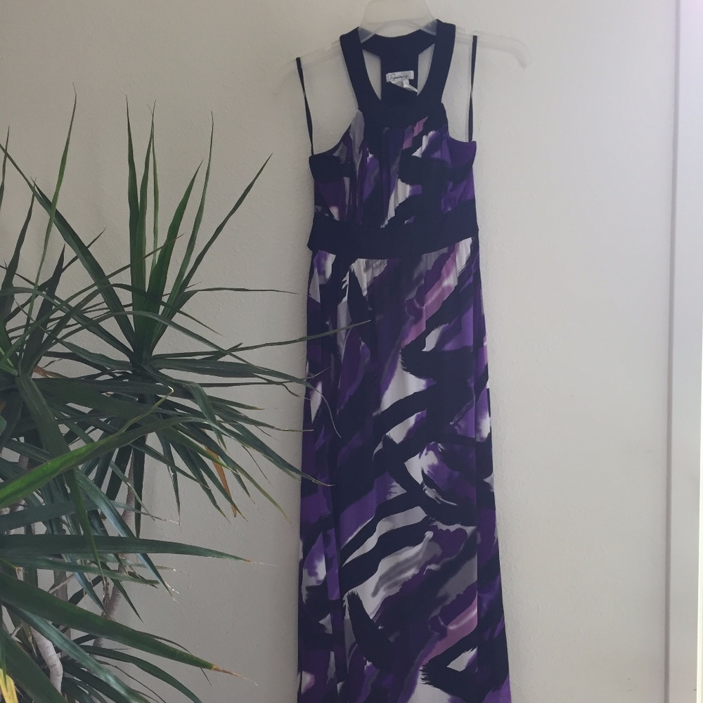 Long Purple Party Dress Formal